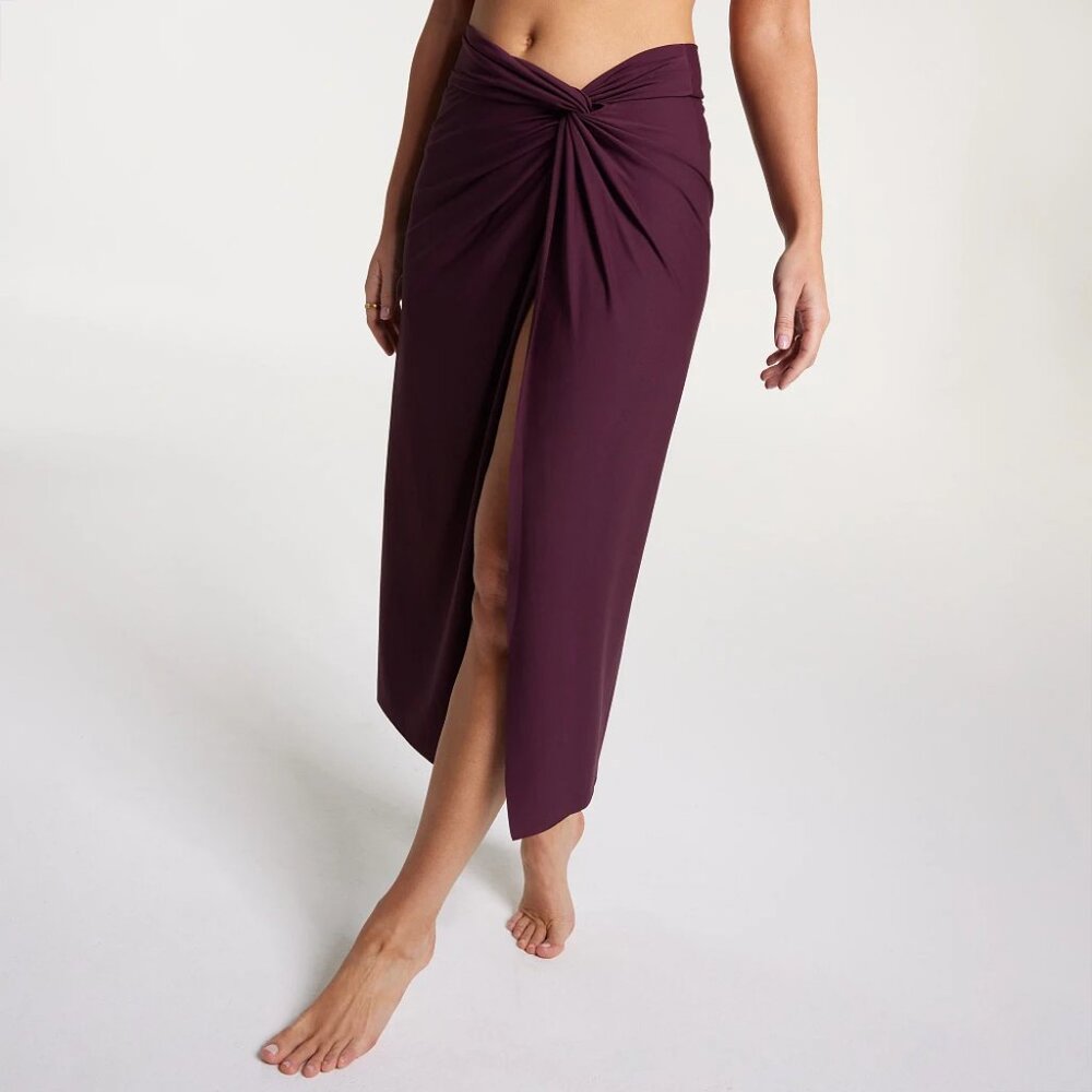CALIA Women's High Waisted Twisted Knot Sarong